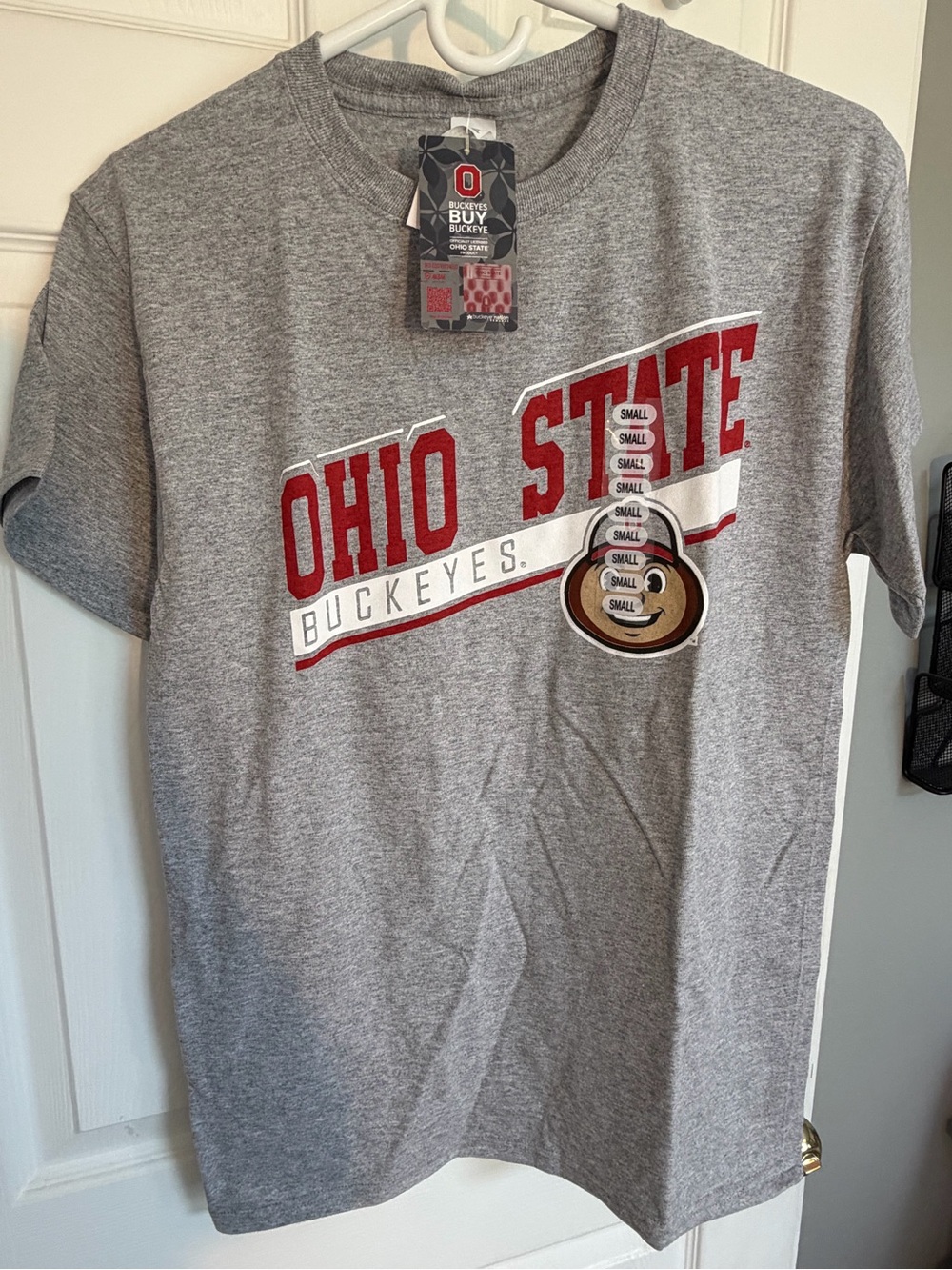 NWT Grey OSU Buckeyes T-Shirt Adult Small